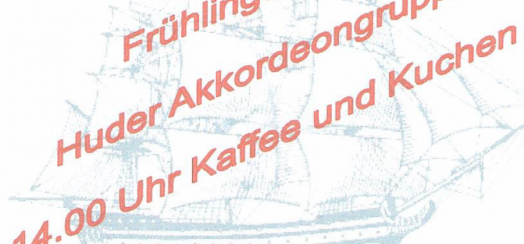 Frühlingskonzert mit dem Shanty Hasport Chor am 26. Mai um 15 Uhr Frühlingskonzert mit dem Shanty Hasport Chor am 26. Mai um 15 Uhr